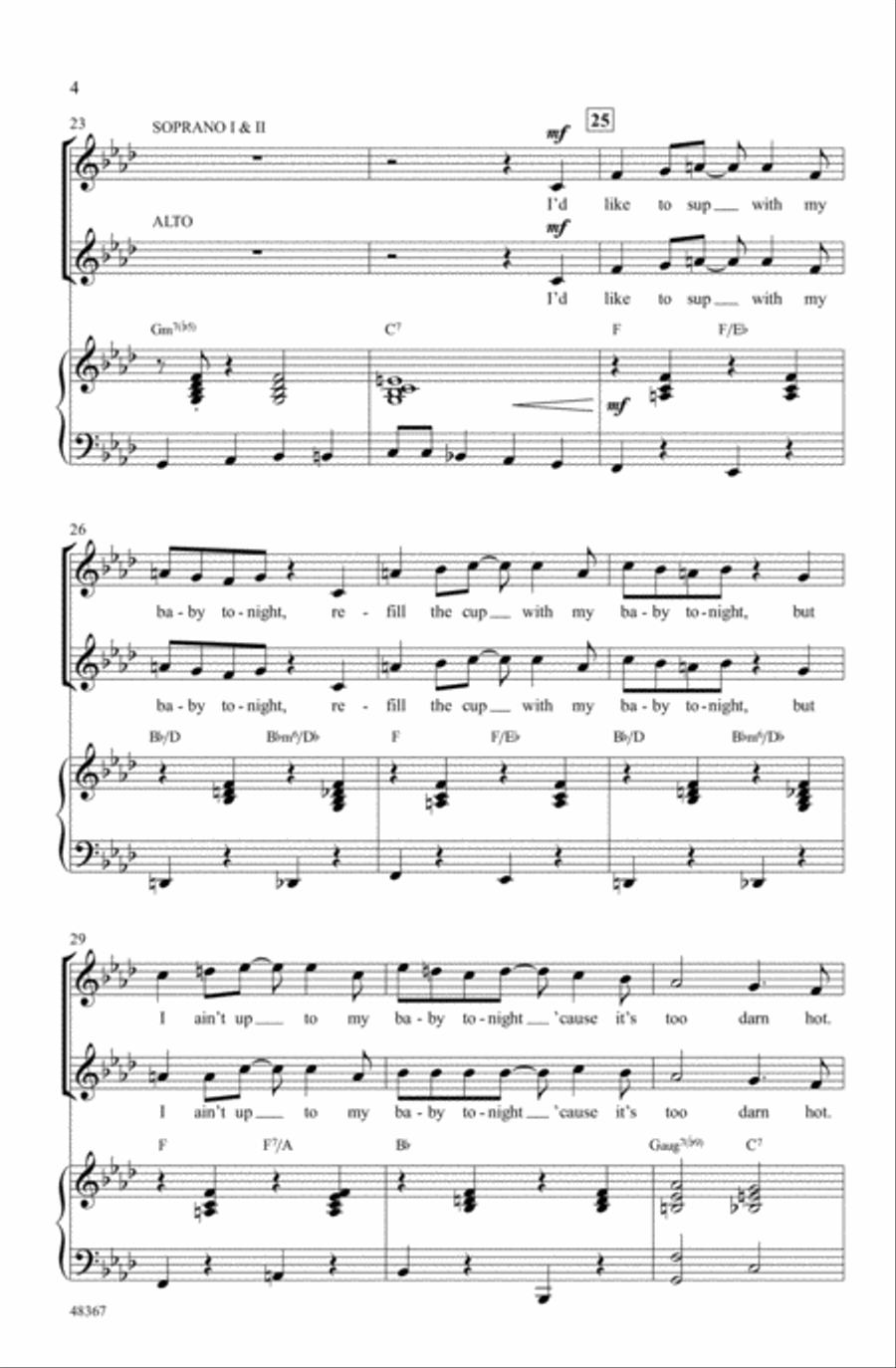 Too Darn Hot Choir scores gallery preview page 3