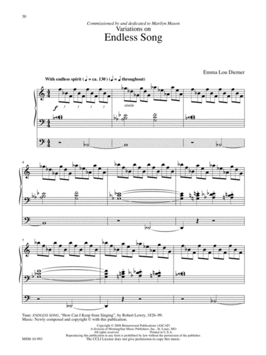 Marilyn Mason Music Library, Volume 4 Organ scores gallery preview page 9