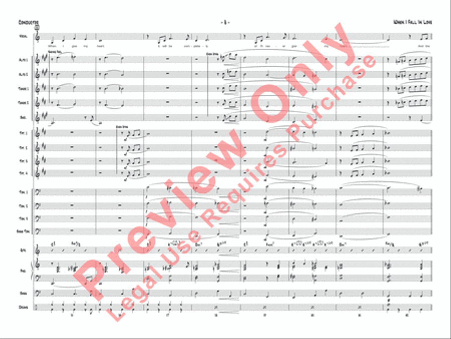 When I Fall in Love When I Fall in Love Jazz Ensemble scores gallery preview page 11