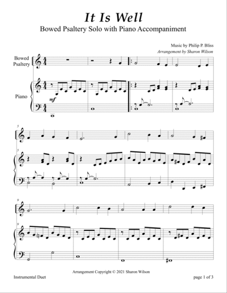 Bowed psaltery sheet music sale