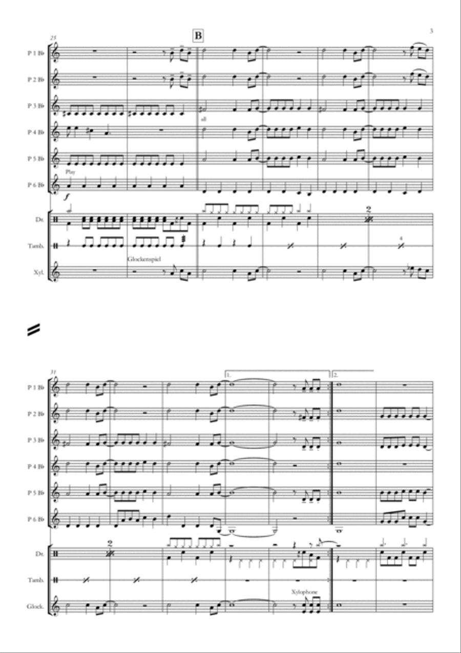 Highway To Hell Concert Band scores gallery preview page 3