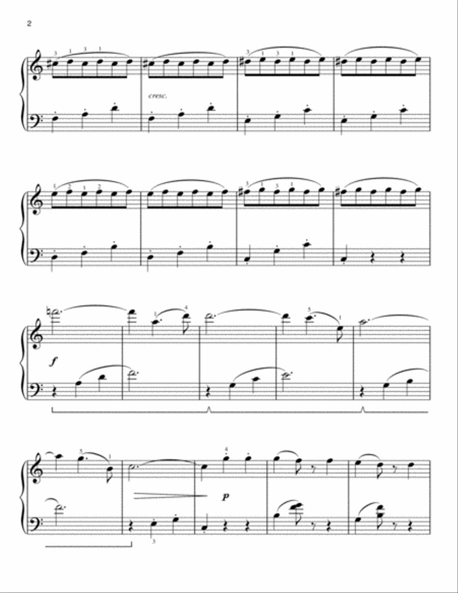 Acceleration Waltz [Classical version] (arr. Phillip Keveren) Easy Piano scores gallery preview page 2