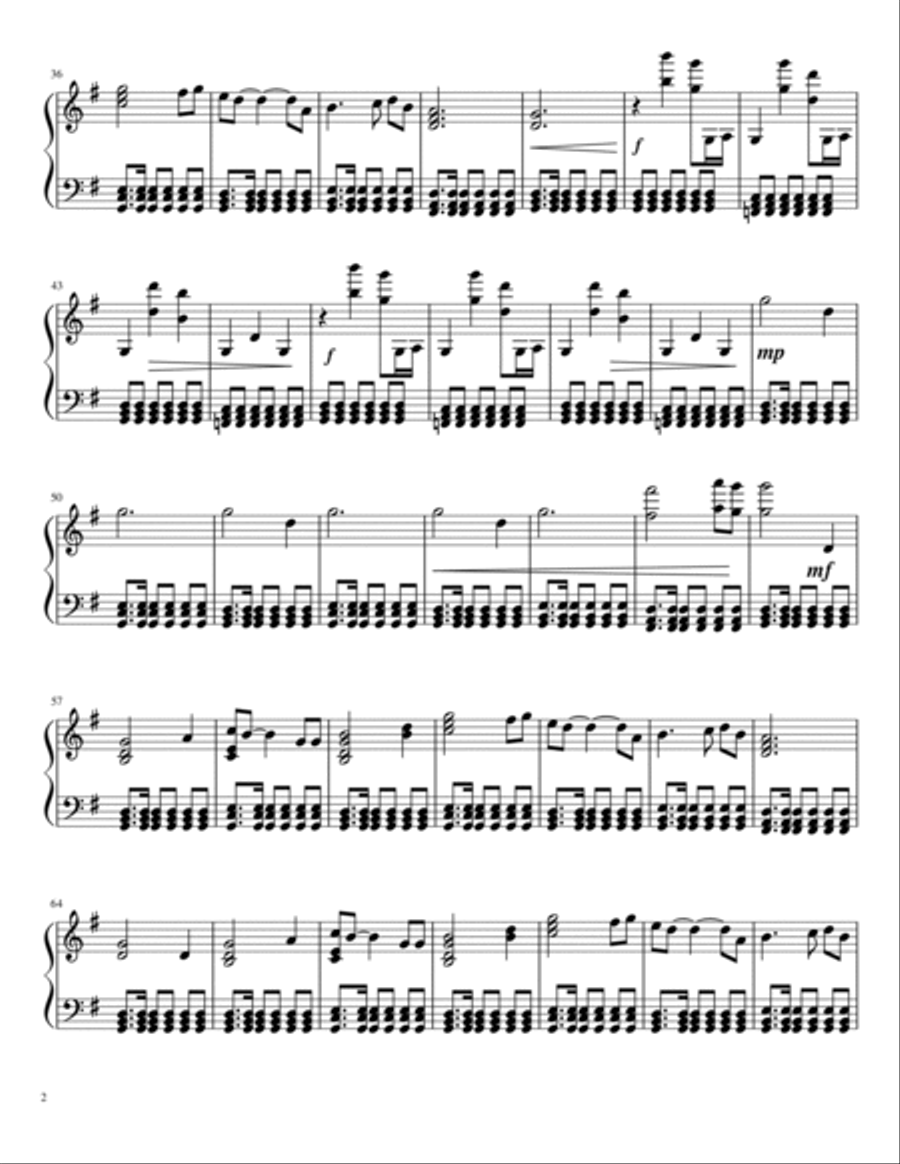 The Minstrel Boy Piano Solo scores gallery preview page 2