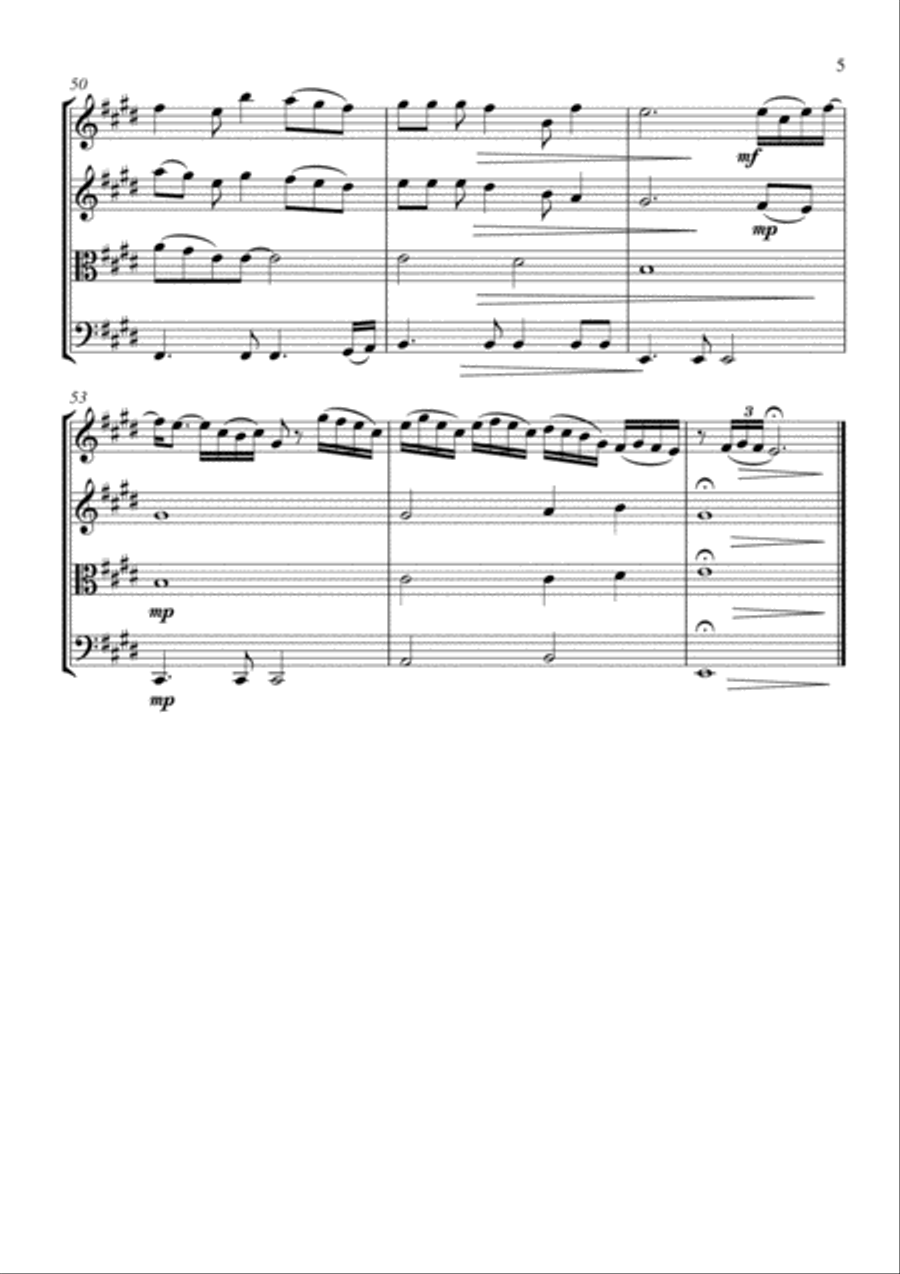 I Swear String Quartet scores gallery preview page 5