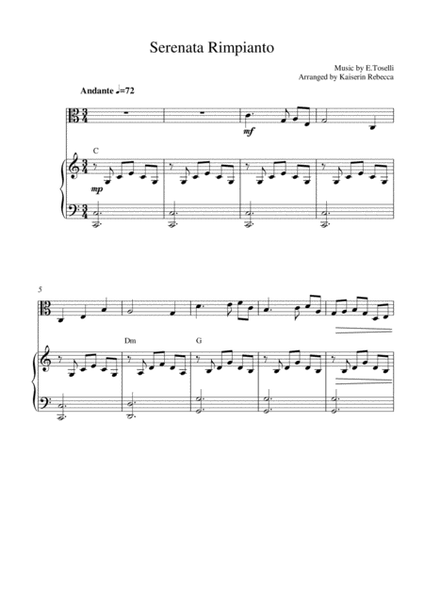 Serenata Rimpianto (op.6 no.1) image number null