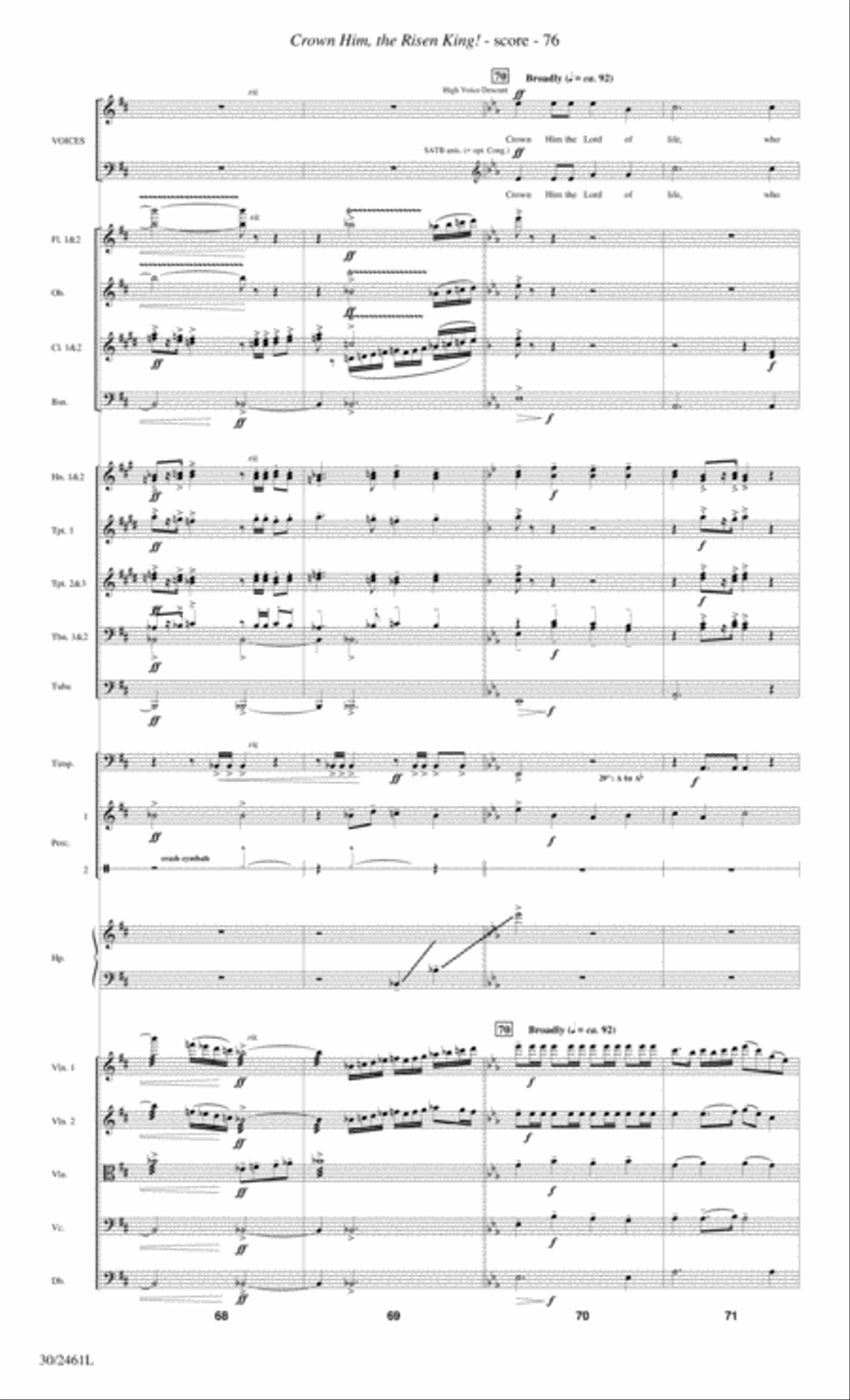Journey to the Cross - Orchestral Score and Parts Choir scores gallery preview page 78