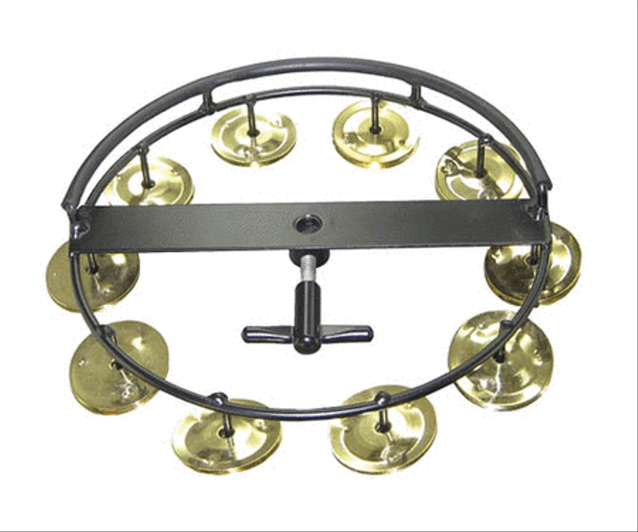 Large Hi-Hat Tambourine with 10 Pair of Jingles Tambourines scores gallery preview page 2