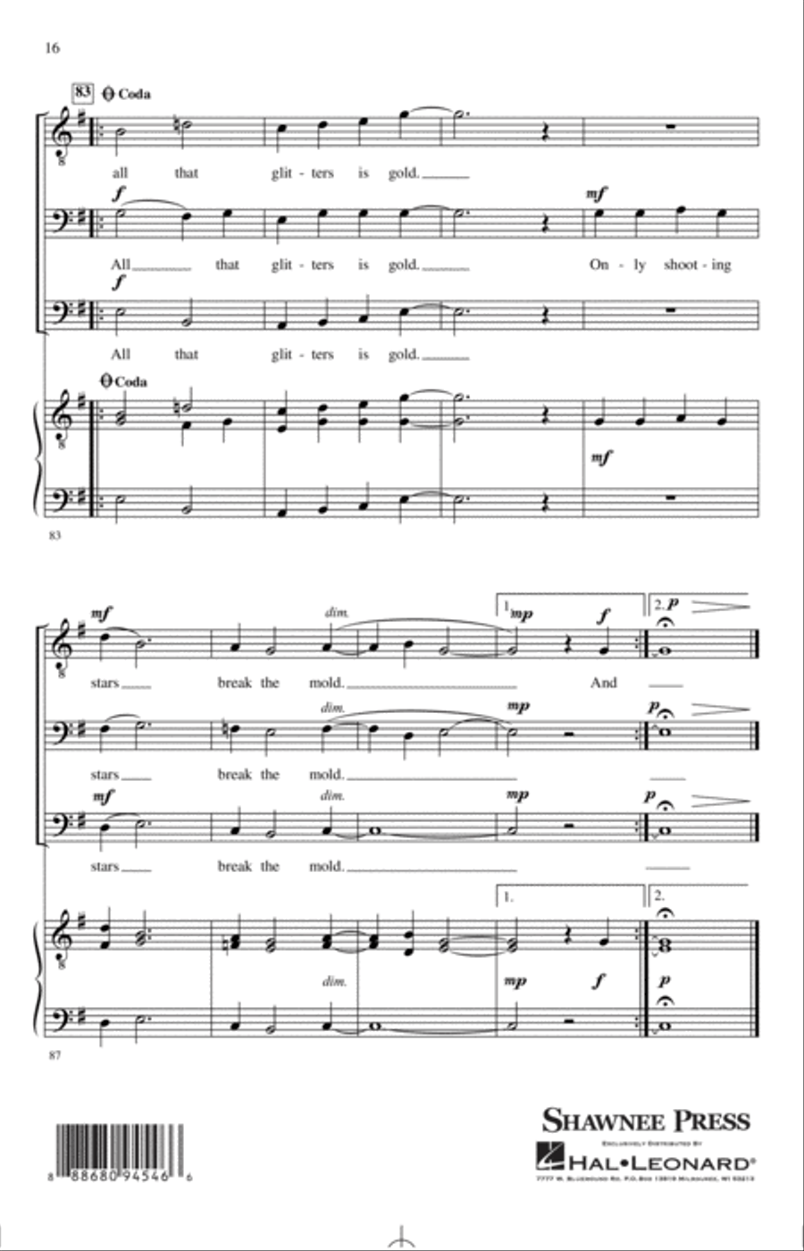 All Star (As an English Madrigal) (arr. Nathan Howe) 3-Part scores gallery preview page 15