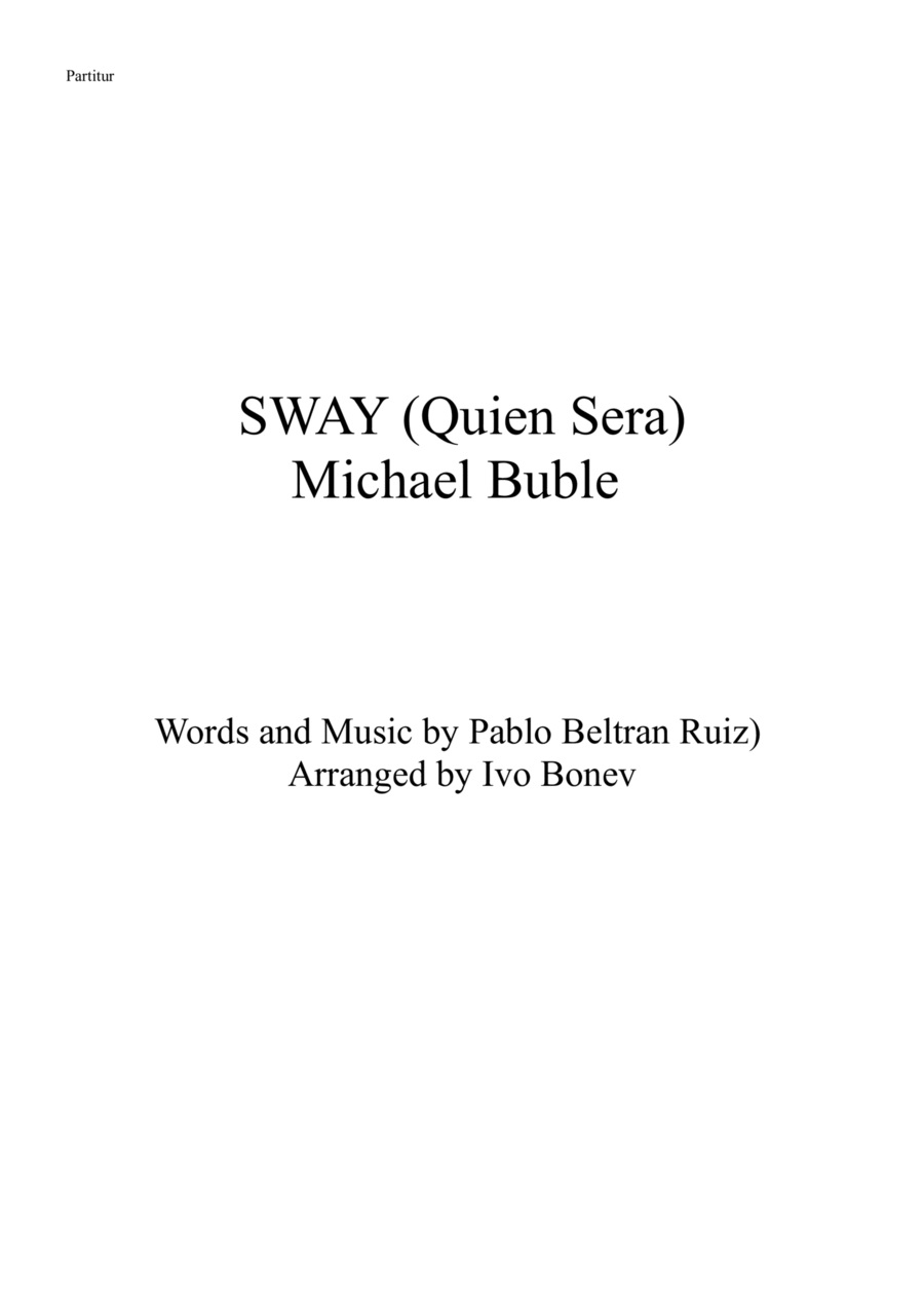 Sway (quien Sera) Jazz Ensemble scores gallery preview page 1