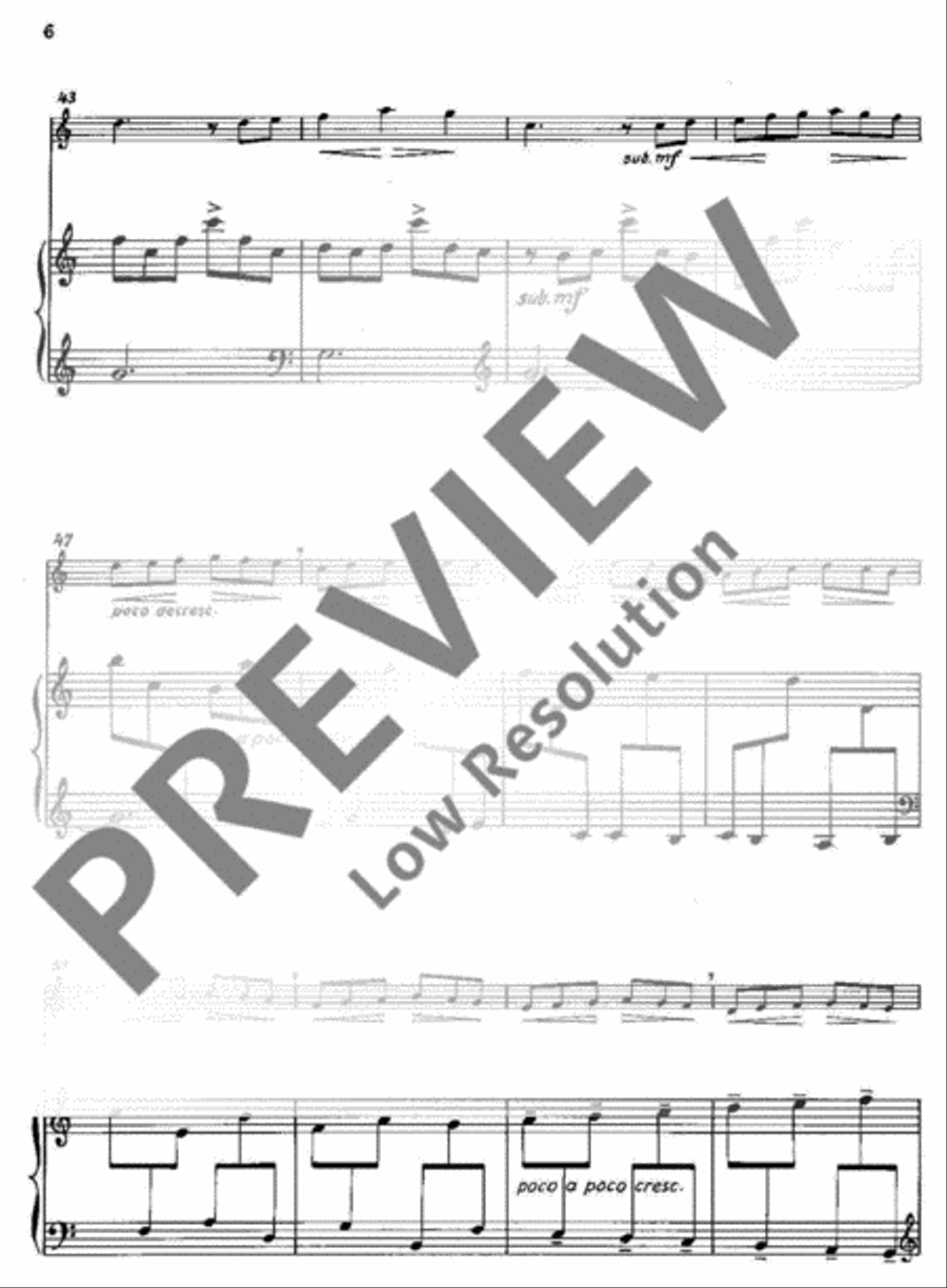 Three Pictures from Childhood Flute Solo scores gallery preview page 7
