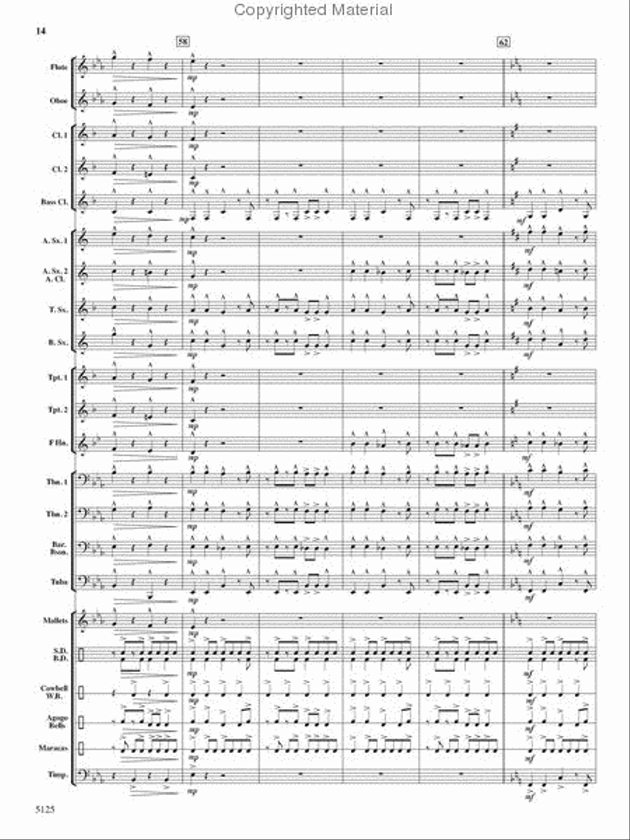 Deck the Halls With Chips and Salsa Concert Band scores gallery preview page 13