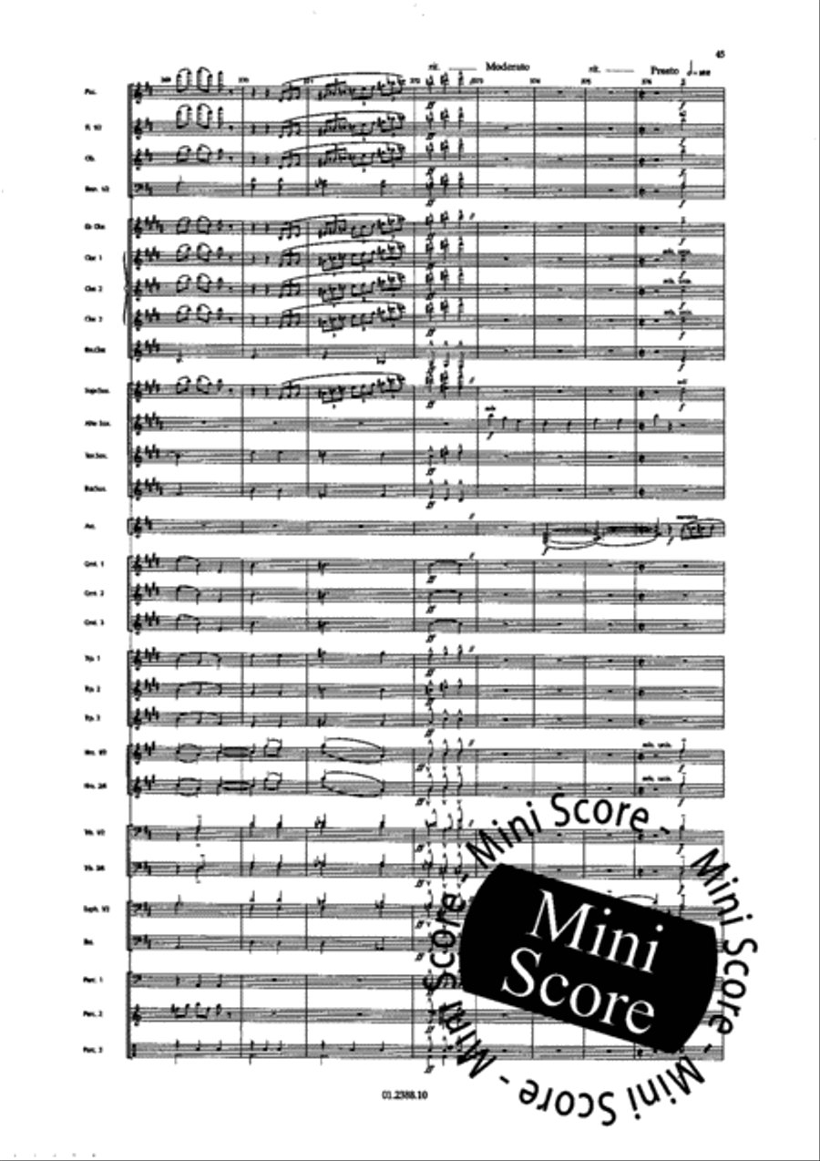 Paris Chansons Concert Band scores gallery preview page 51