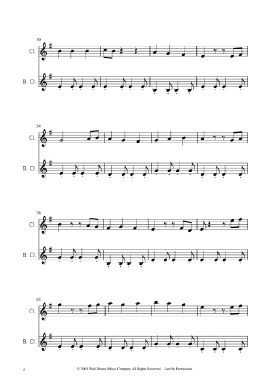 He's A Pirate Clarinet Duet scores gallery preview page 4
