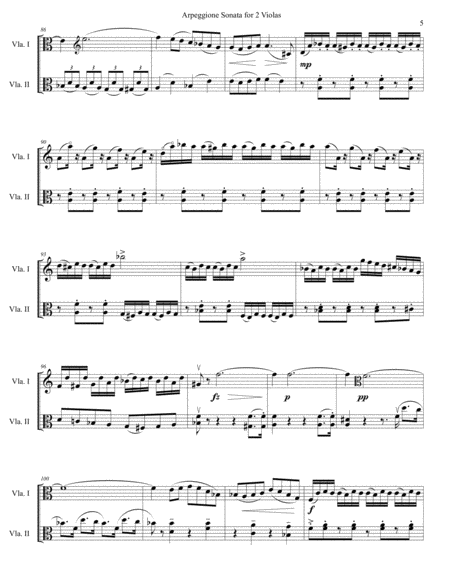 Arpeggione Sonata by Schubert (mvt 1) - for Viola Duet image number null
