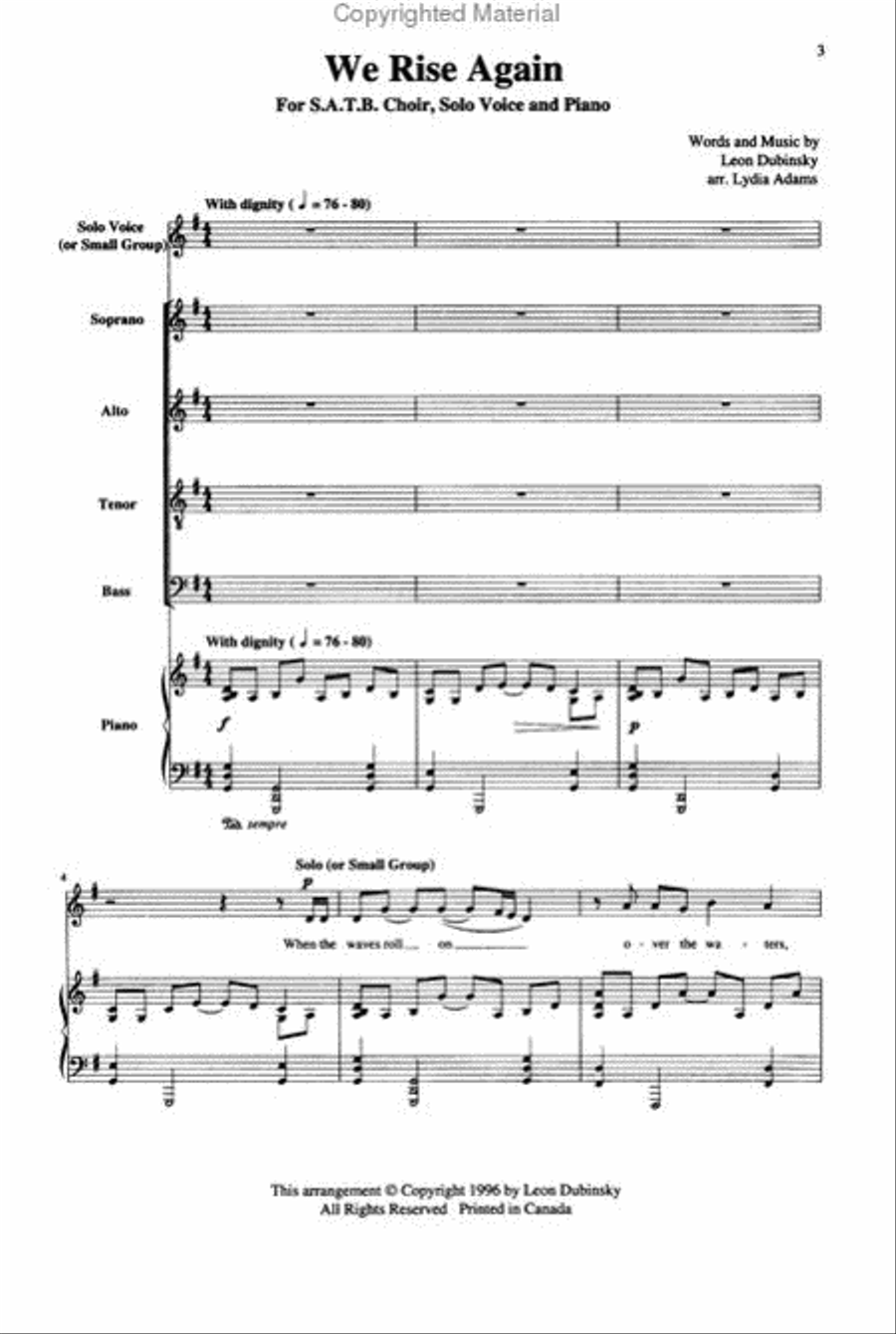We Rise Again 4-Part scores gallery preview page 2
