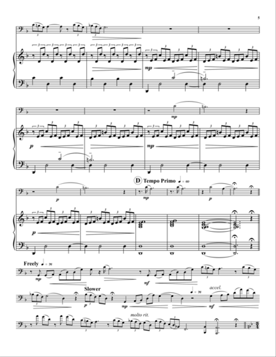 A Caged Bird Piano Accompaniment scores gallery preview page 5