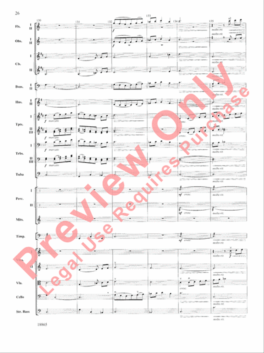 An American Rhapsody Full Orchestra scores gallery preview page 27