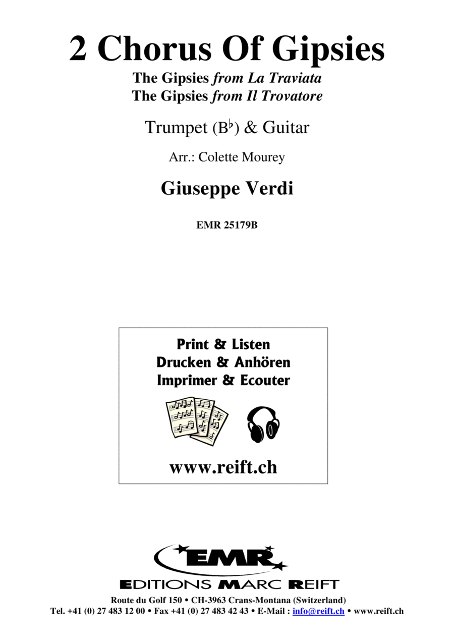 2 Chorus Of Gipsies Trumpet scores gallery preview page 1