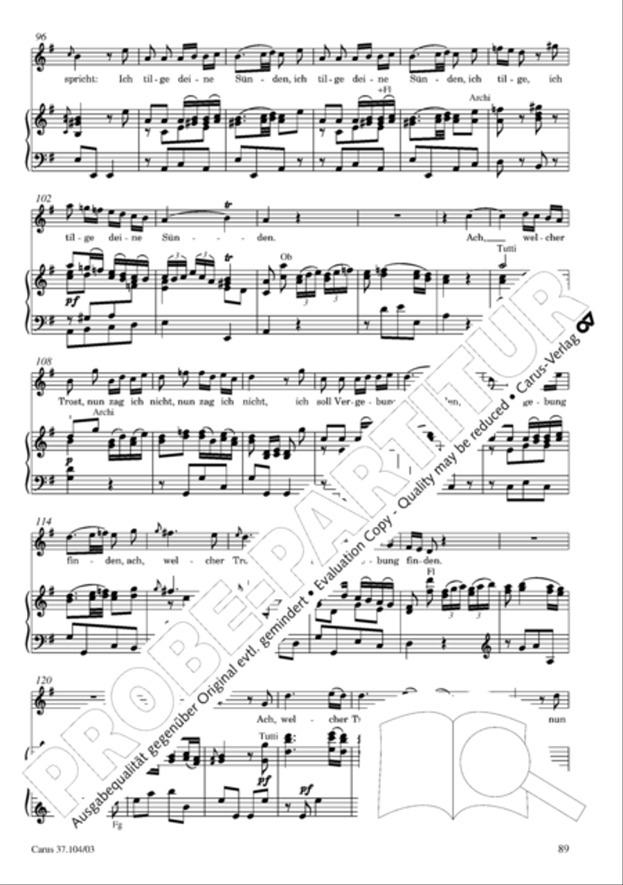 Ein Lammlein geht und tragt die Schuld 4-Part scores gallery preview page 90