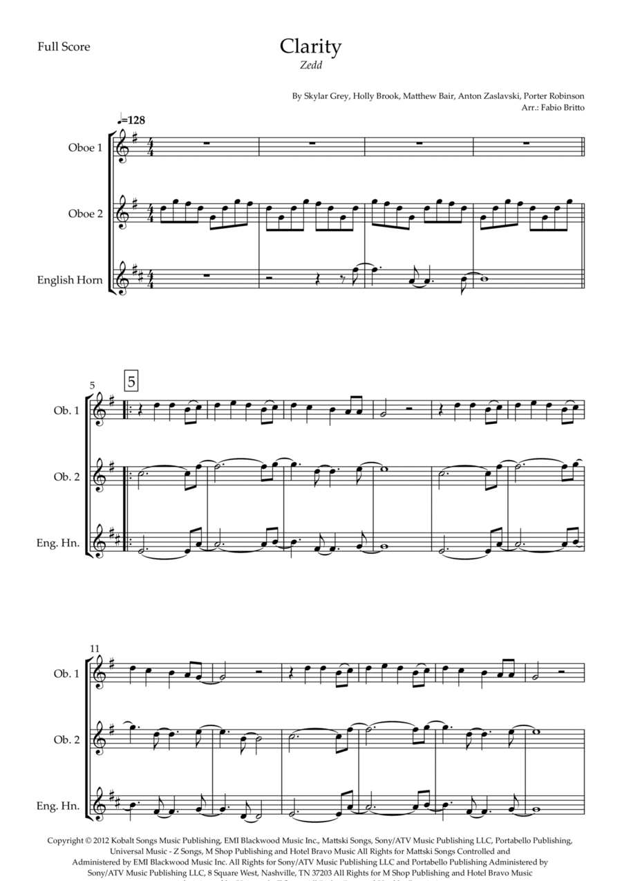 Clarity Clarity Woodwind Trio scores gallery preview page 1