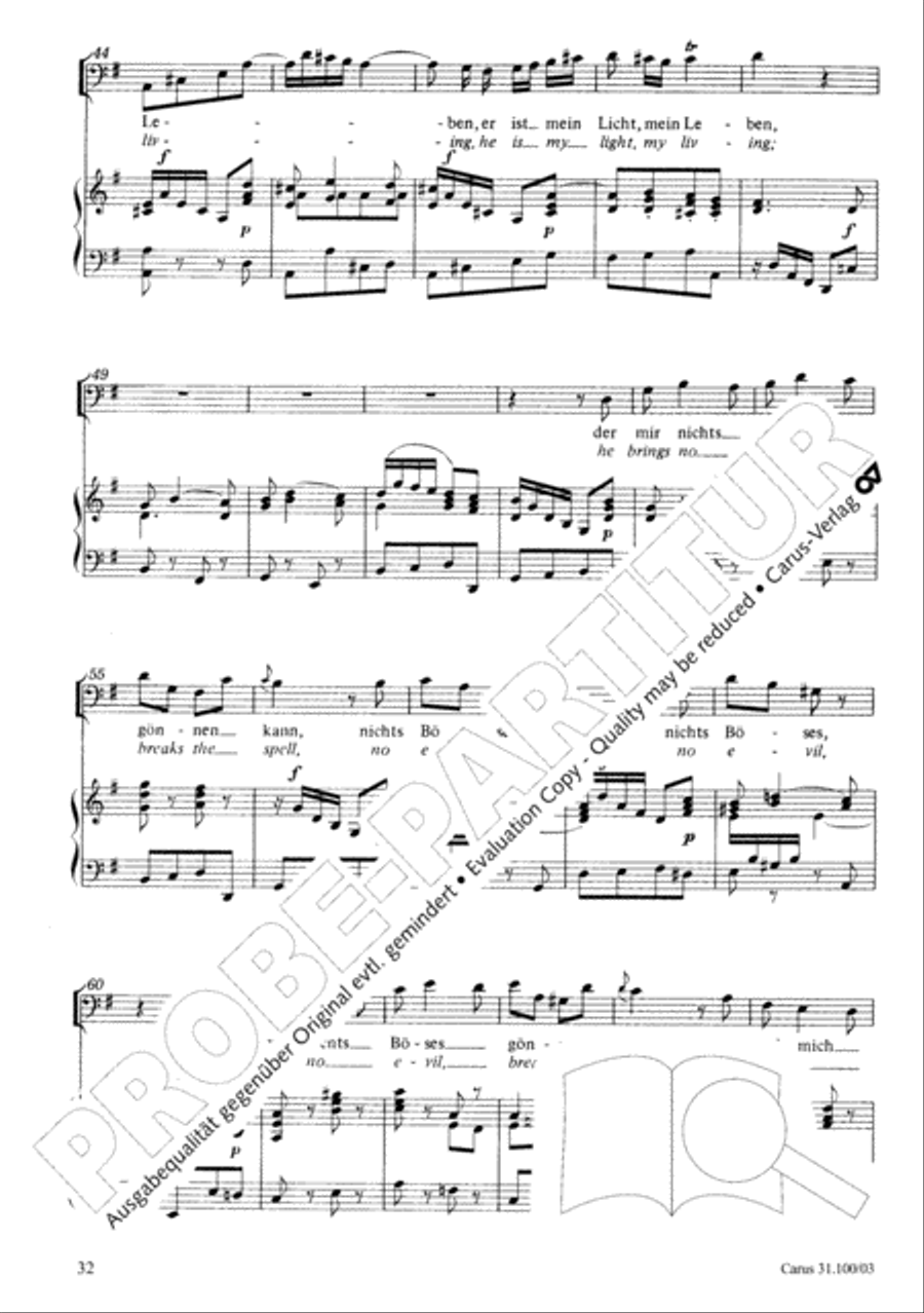 Whatever God ordains is right (Was Gott tut, das ist wohlgetan) 4-Part scores gallery preview page 33