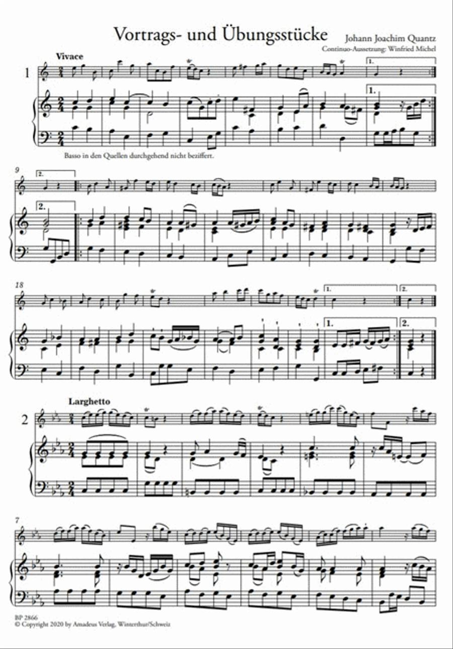 Exercises and recital pieces Flute Solo scores gallery preview page 2