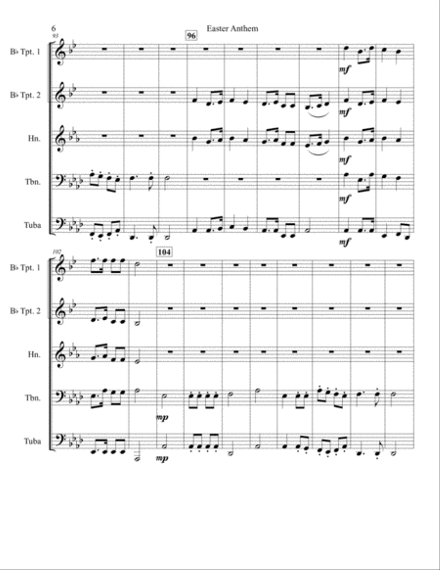 Eastertide Easter scores gallery preview page 6