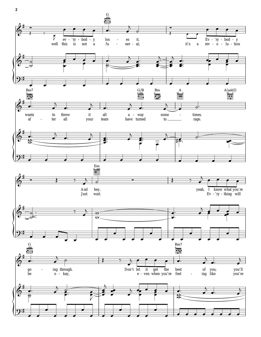 People Like Us People Like Us Piano, Vocal, Guitar scores gallery preview page 2