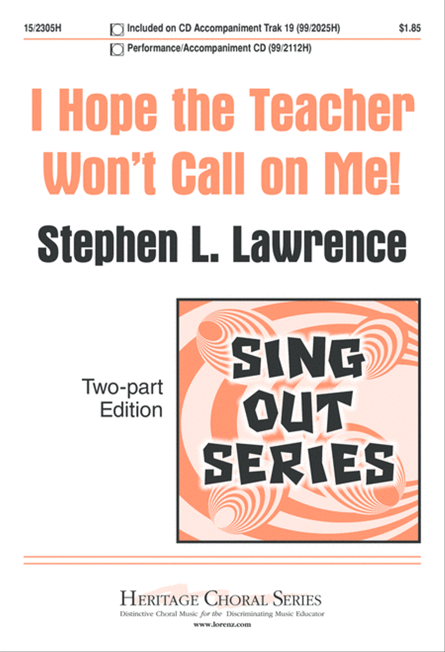 I Hope the Teacher Won't Call on Me! 2-Part scores gallery preview page 2