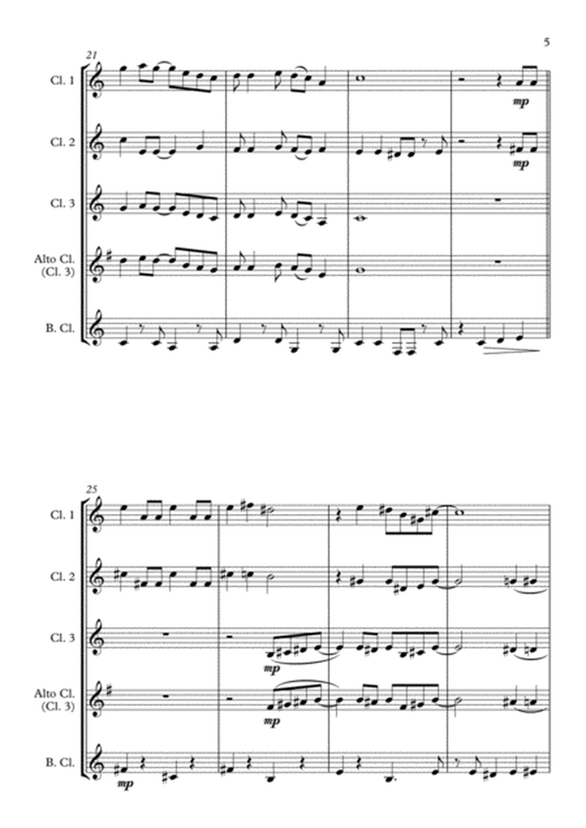 Sleigh Ride - for Clarinet Quartet image number null