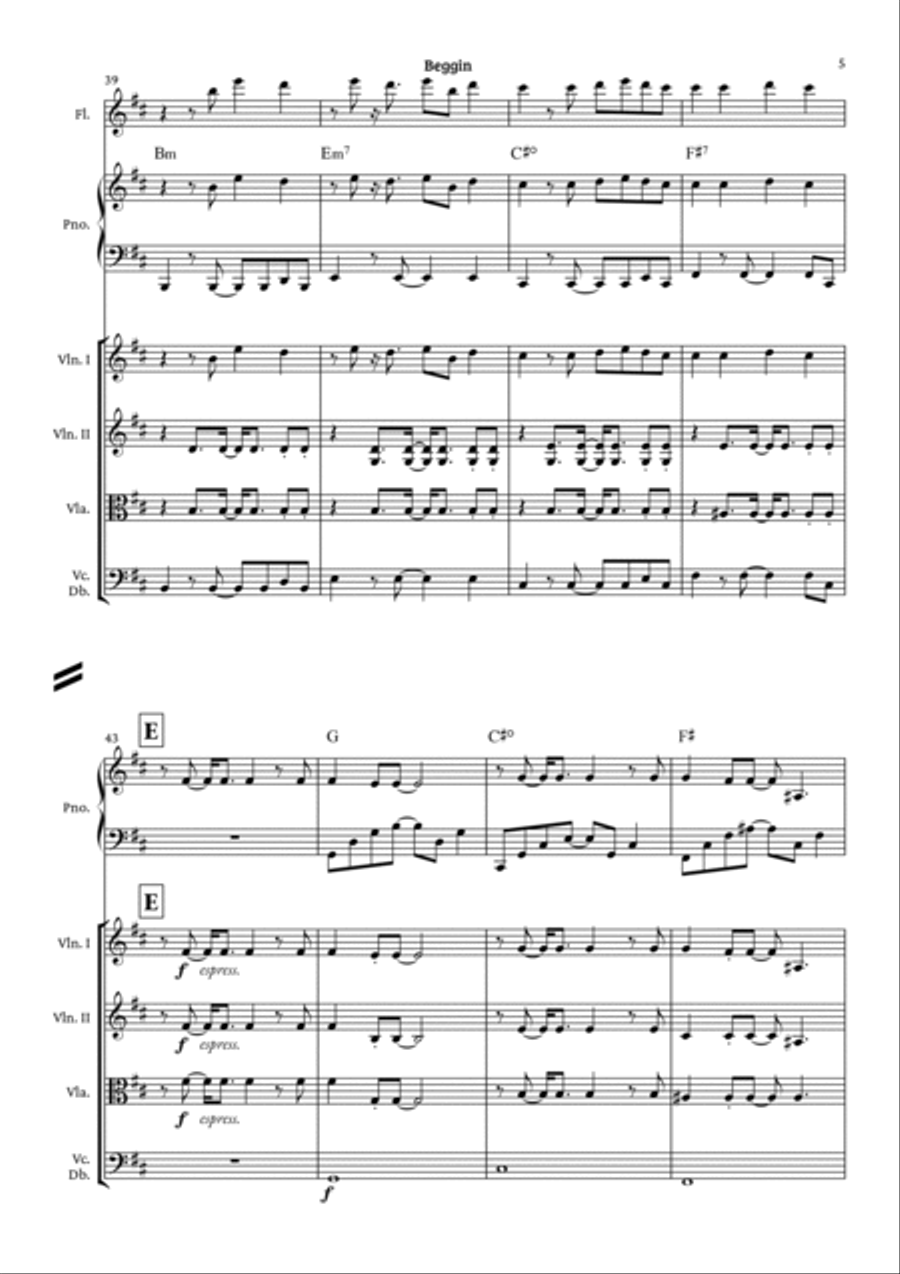 Beggin' Small Ensemble scores gallery preview page 6