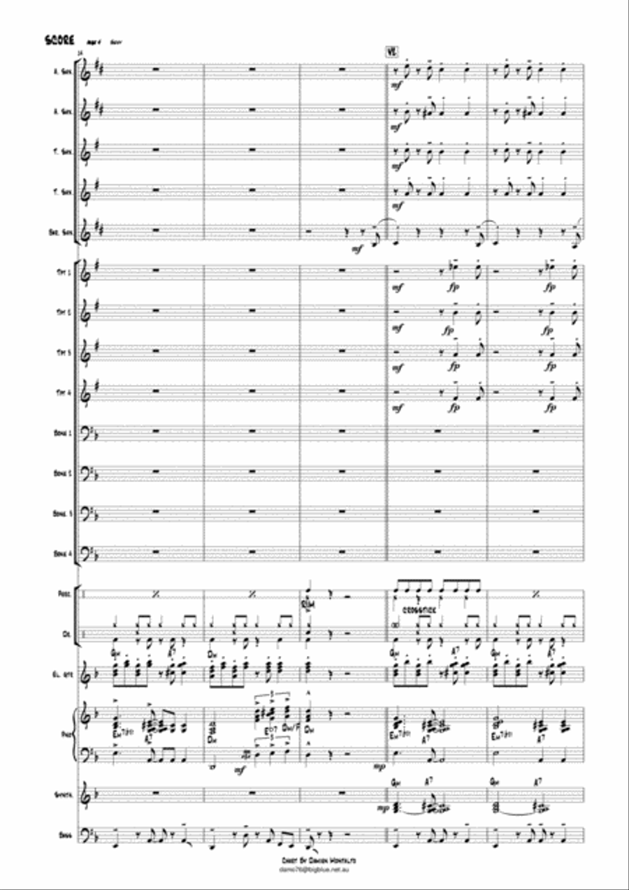 Sway (Quien Sera) Sway (Quien Sera) Jazz Ensemble scores gallery preview page 4