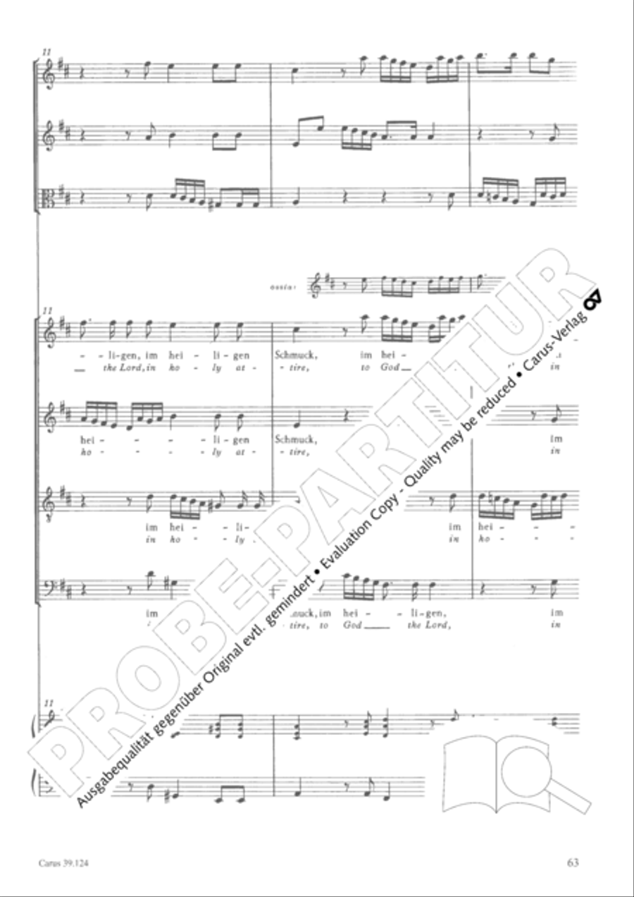 Sing to the Lord a new song (Singet dem Herrn ein neues Lied) 4-Part scores gallery preview page 64