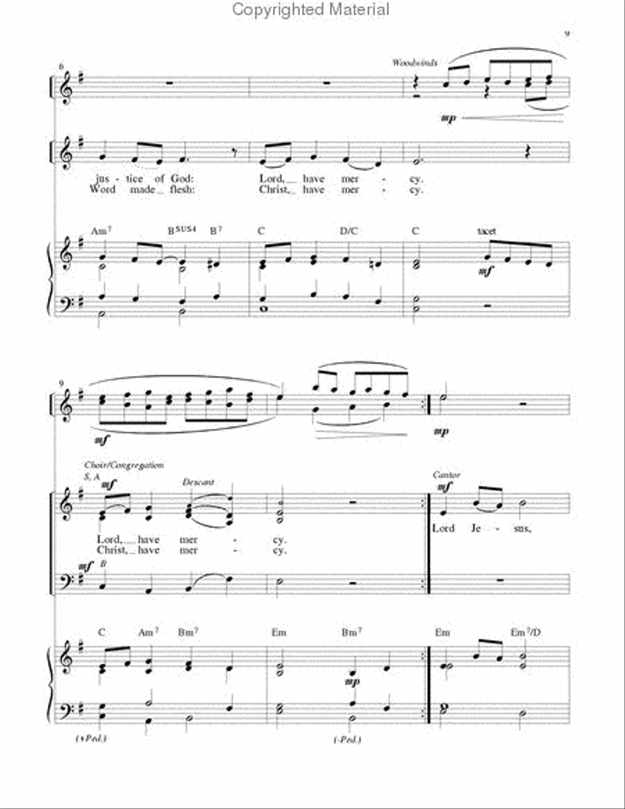 Mass of the Angels and Saints - Choral / Accompaniment Edition 3-Part scores gallery preview page 3