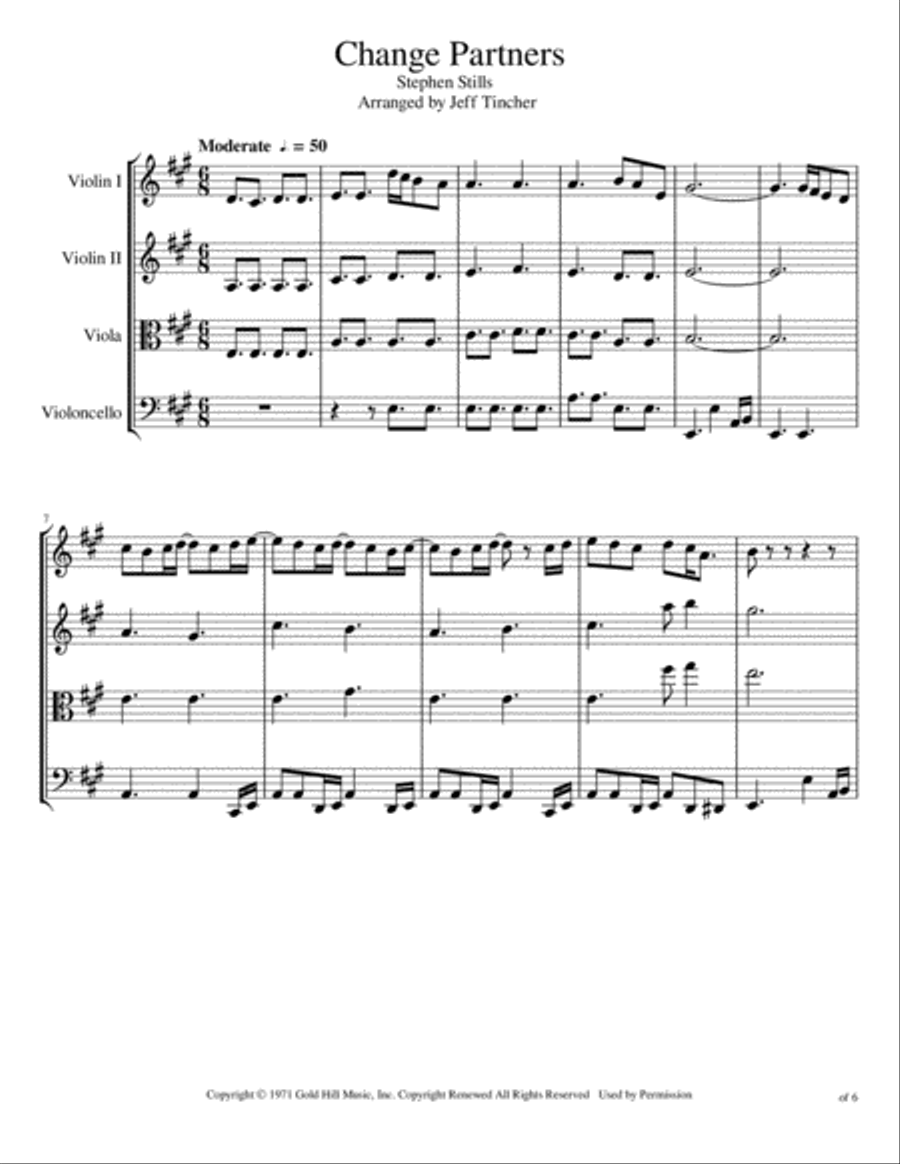 Change Partners Change Partners String Quartet scores gallery preview page 2