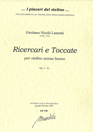 Book cover for Ricercari e Toccate (Ms, I-Vnm)