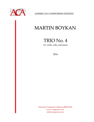 Book cover for [Boykan] Trio No. 4