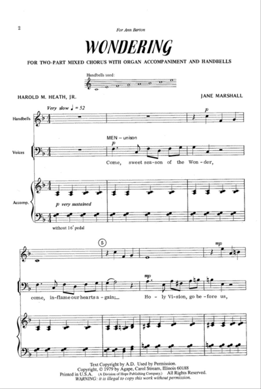 Wondering 2-Part scores gallery preview page 2