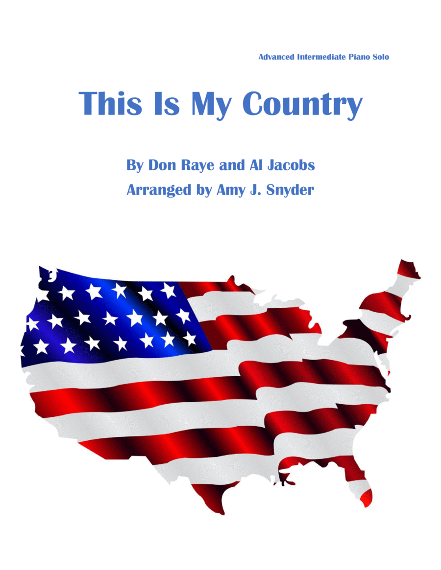 This Is My Country Piano Solo scores gallery preview page 1