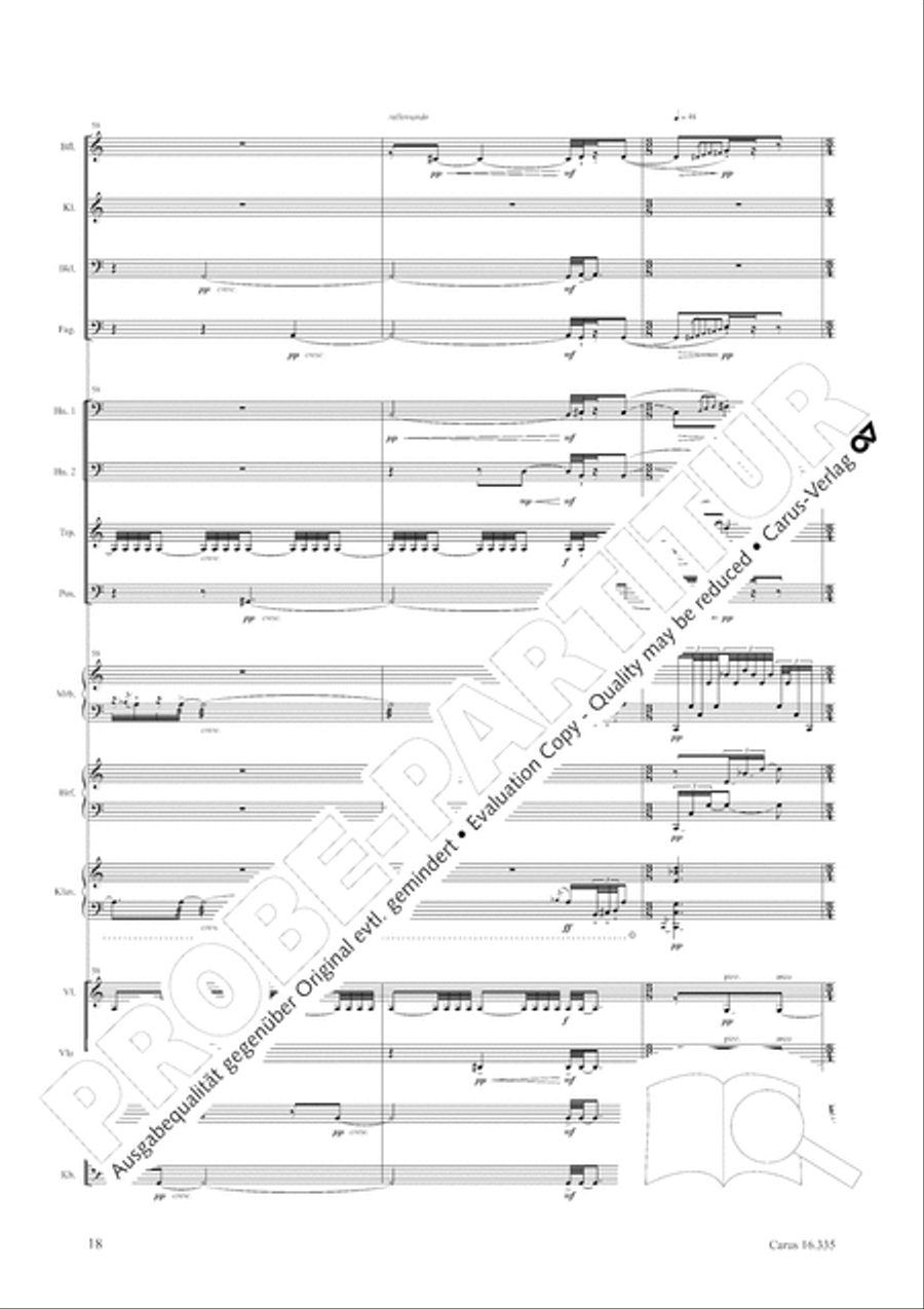 Esquisse: le froid Orchestra scores gallery preview page 19