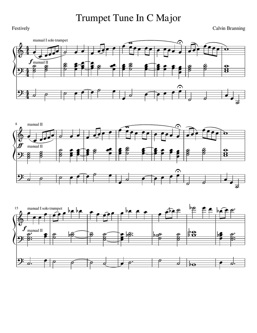 Trumpet Tune In C Major