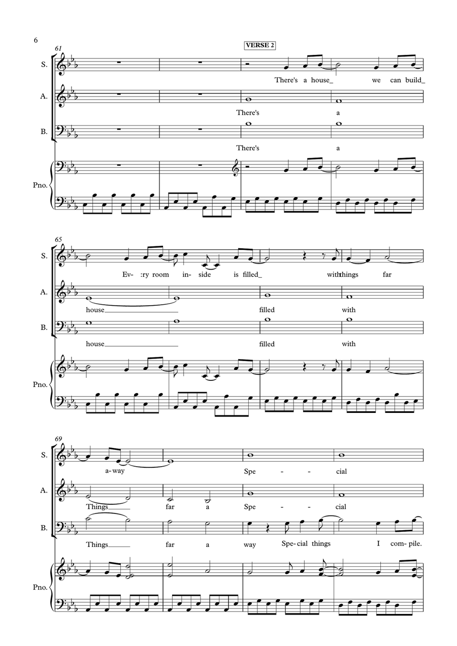 A Million Dreams A Million Dreams 3-Part scores gallery preview page 6