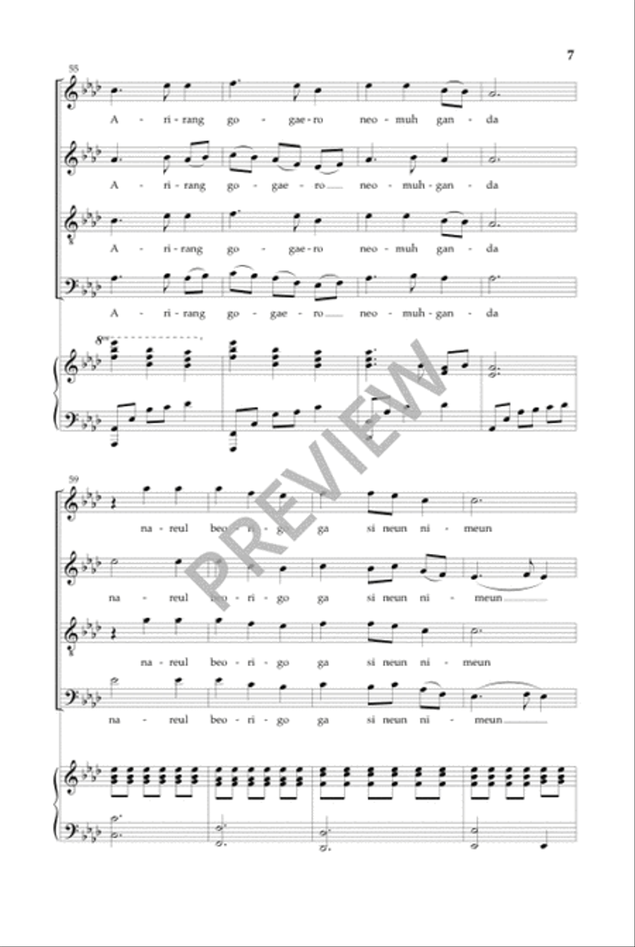 Arirang Arirang 4-Part scores gallery preview page 8