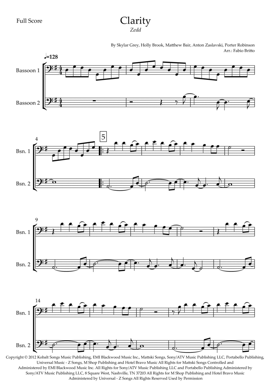 Clarity Clarity Woodwind Duet scores gallery preview page 1