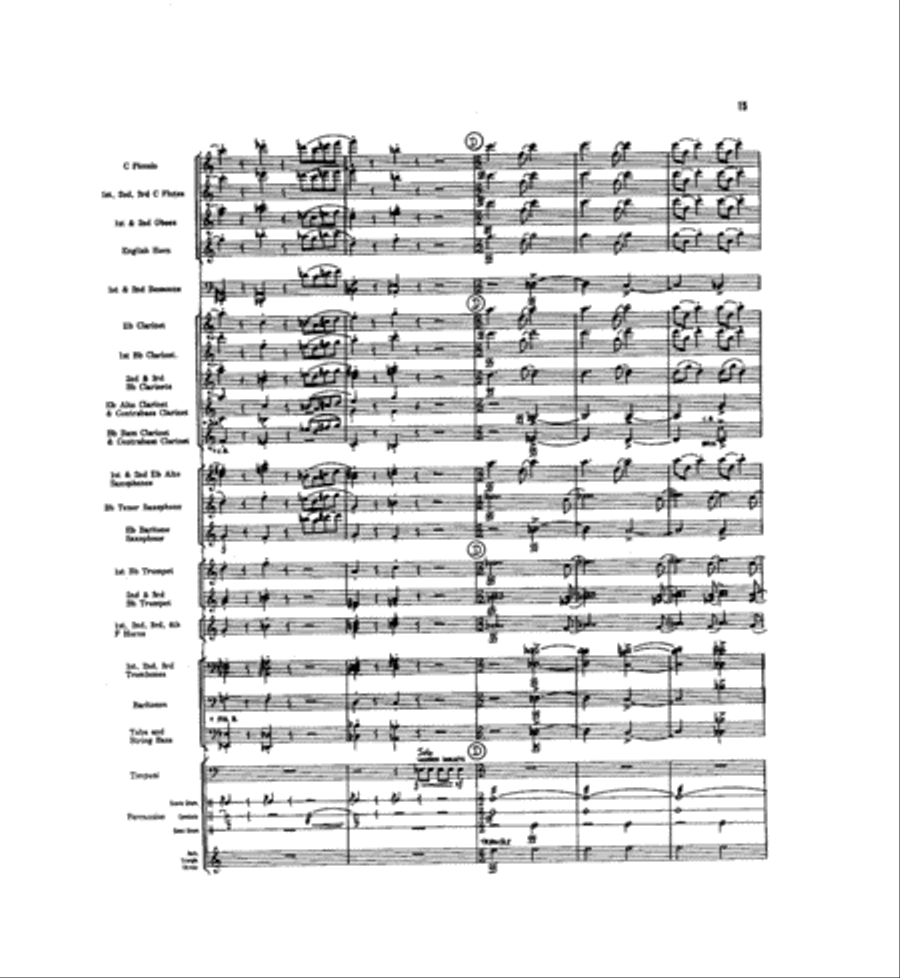 Caccia and Chorale Concert Band scores gallery preview page 14