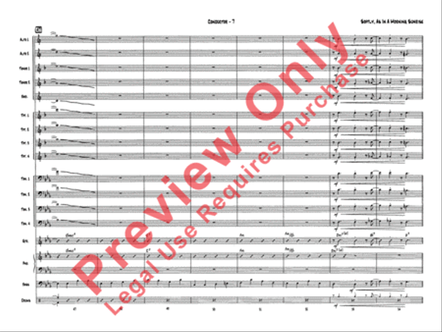 Softly, As in a Morning Sunrise Jazz Ensemble scores gallery preview page 9