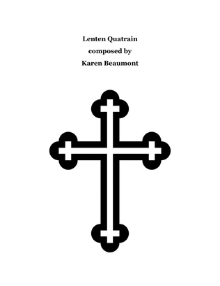 Book cover for Lenten Quatrain
