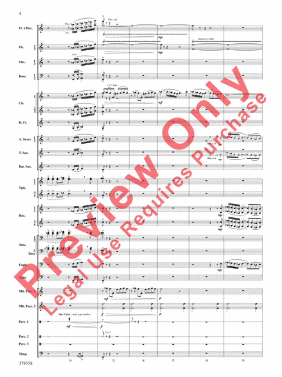 Symphonic Essay Symphonic Essay Concert Band scores gallery preview page 5