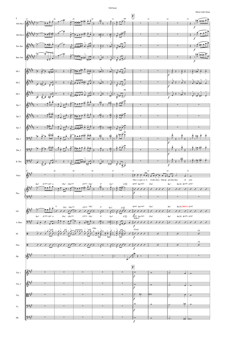 Have Yourself A Merry Little Christmas Full Orchestra scores gallery preview page 6