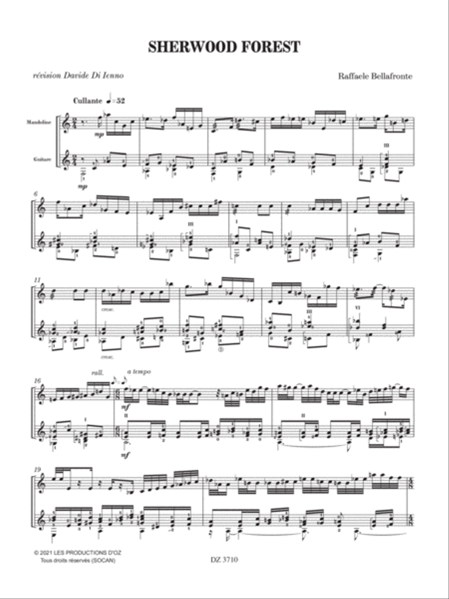 Sherwood Forest Classical Guitar scores gallery preview page 4